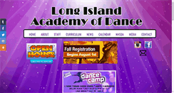 Desktop Screenshot of longislandacademyofdance.com